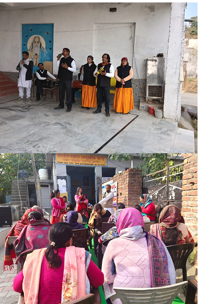 Information about government schemes was given to the people through street plays
